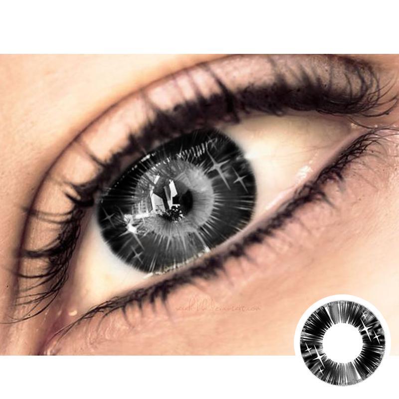 Black spar (12 months) colored contact lenses