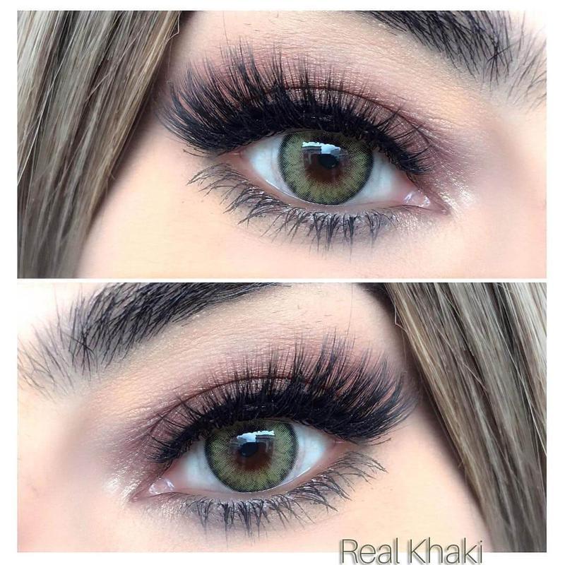PRO Khaki Prescription colored contact lenses