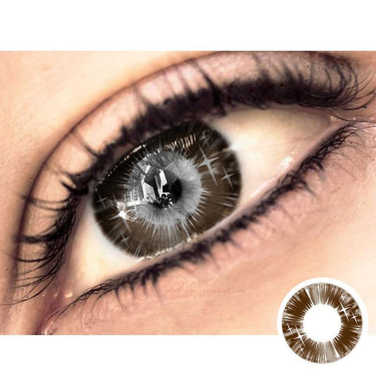 Brown spar (12 months) colored contact lenses