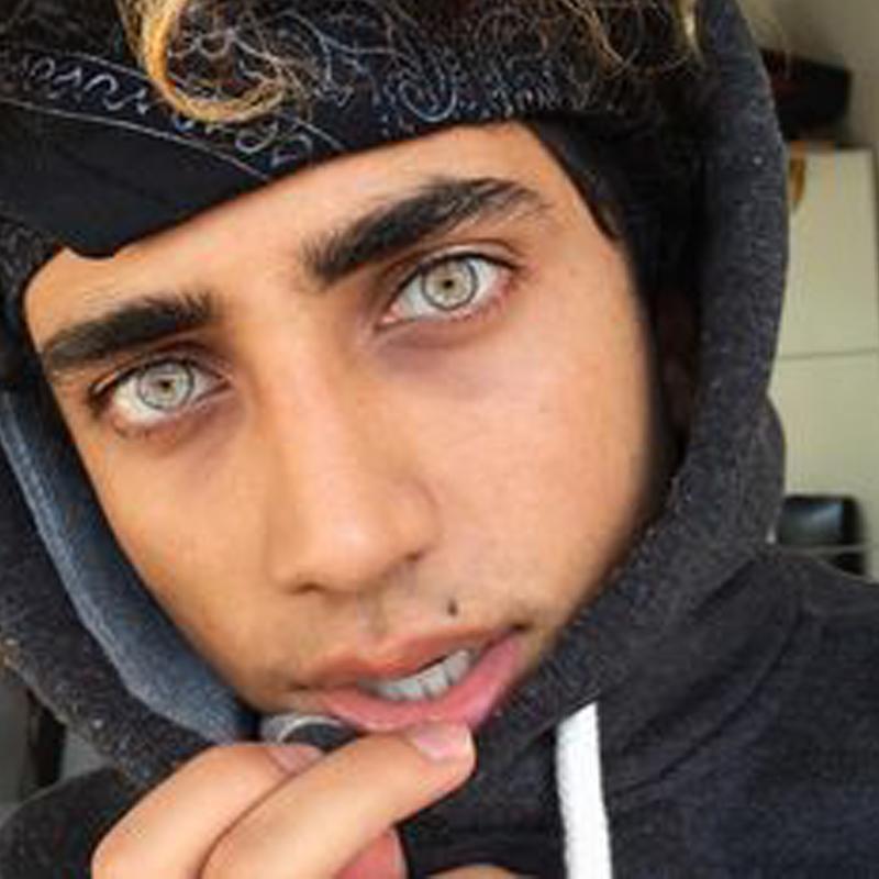 Men's natural eyes (12 months) cosmetic colored contact lenses