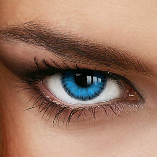 Dark blue (12 months) colored contact lenses