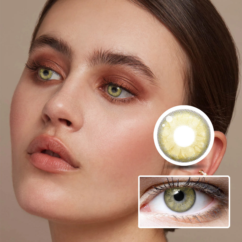 Jade Brown colored contact lenses