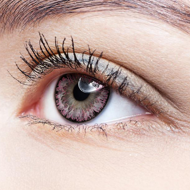 Ice pollen colored contact lenses