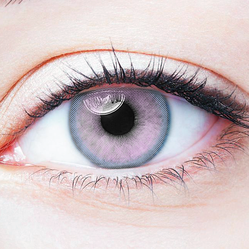 Small Bulb Purple | Moxielens Aurora Veil Colored Contacts -- Aurora Veil colored contacts | Moxielens
