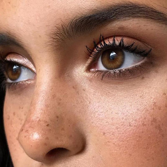 Natural dark brown (12 months) colored contact lenses