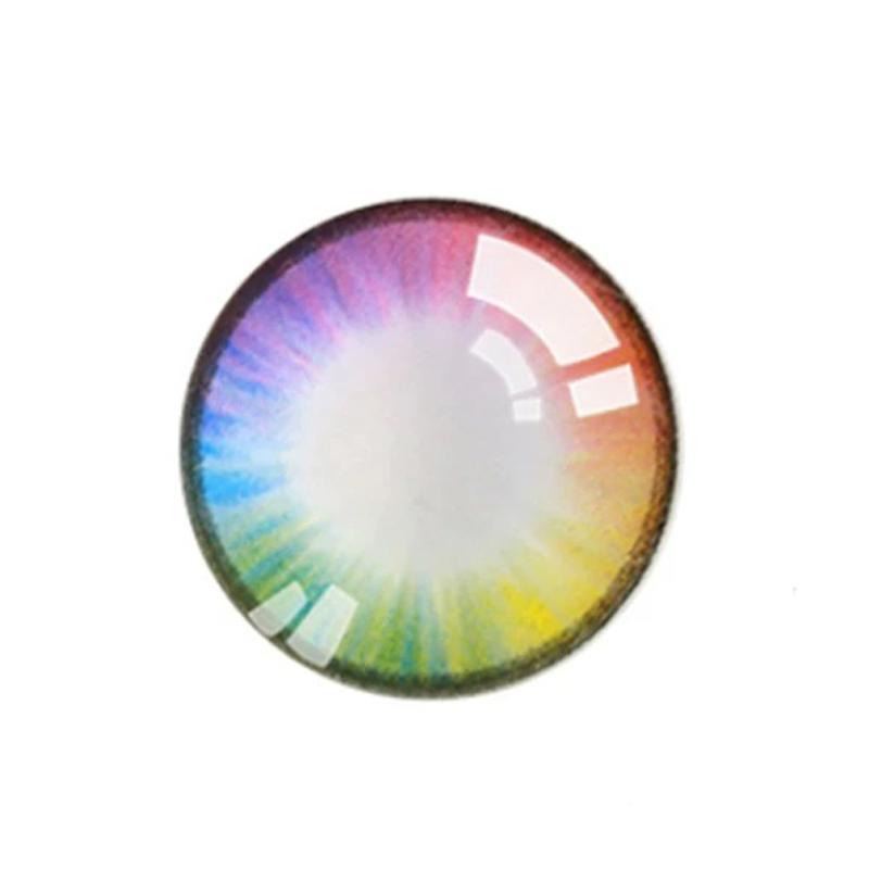 cosplay multicolored rainbow eyes (12 months) colored contact lenses