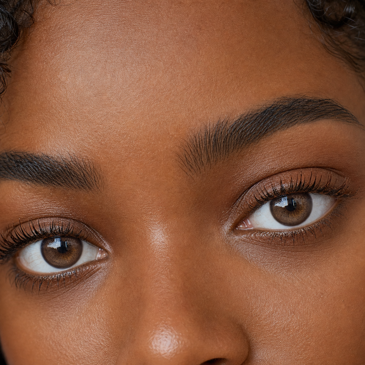 Espresso Silk Brown colored contacts - a believable espresso transformation that remains dimensional on dark eyes