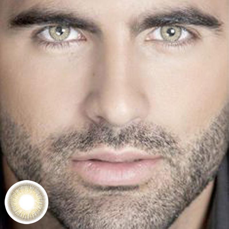 Men's Topaz (12 months) colored contact lenses