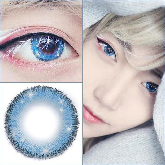 cosplay snowflake blue eyes (12 months) colored contact lenses