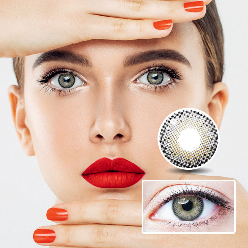 Oman Grey colored contact lenses