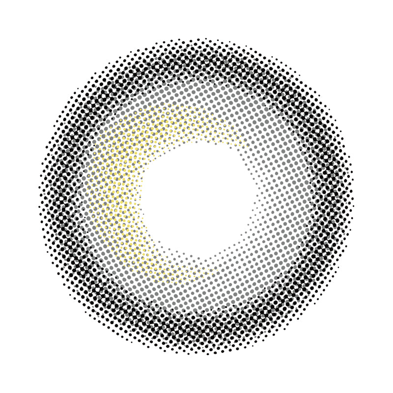 Custard Grey colored contact lenses