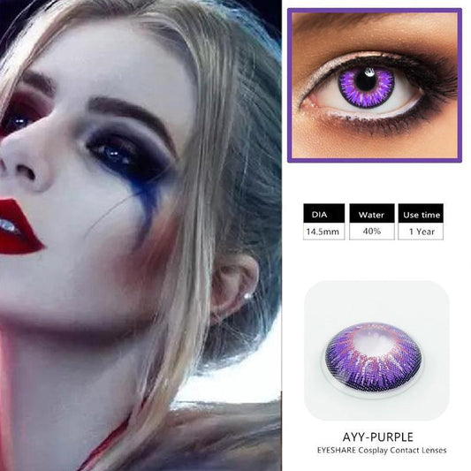 Halloween cos clown girl (12 months) cosmetic colored contact lenses