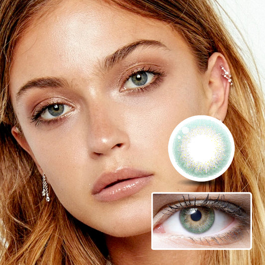 Matcha Golden Ash colored contact lenses