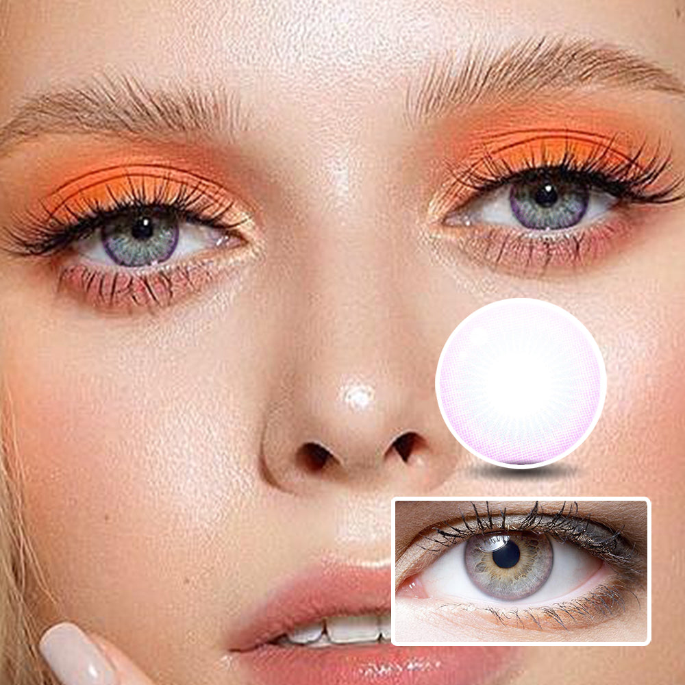 Fairy Tale Golden Basket Color Purple colored contact lenses