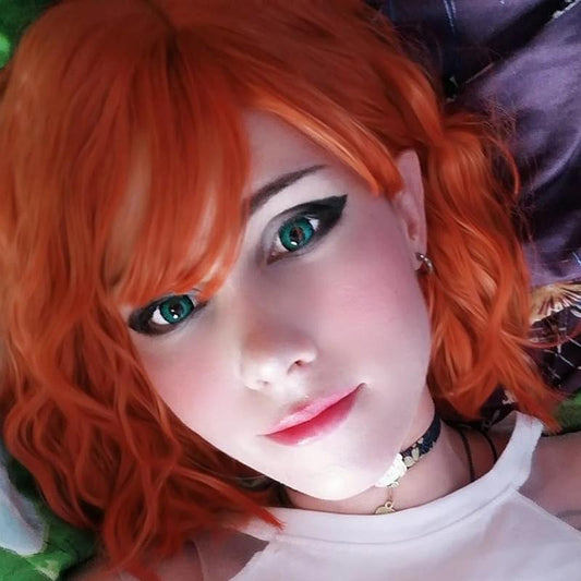 Cosplay game dark green (12 months) colored contact lenses