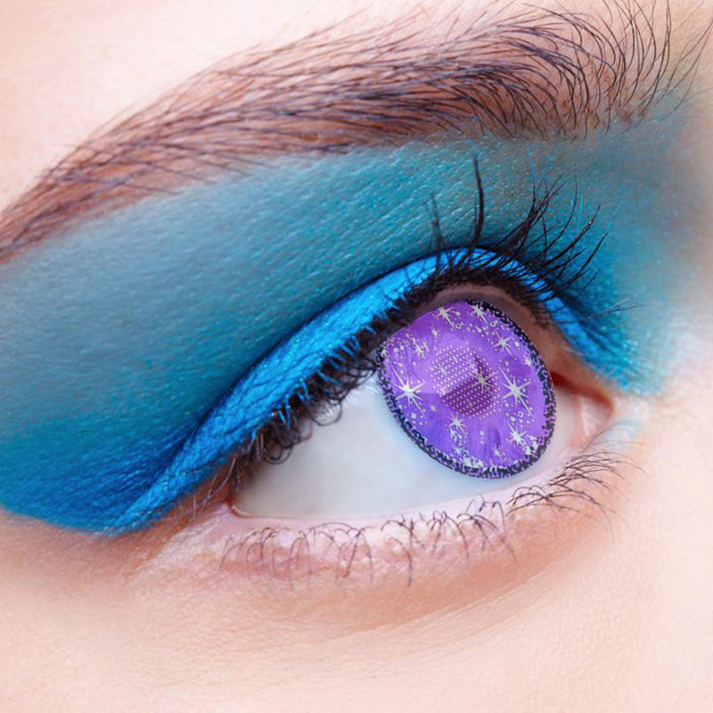 Midsummer Night Purple | Moxielens Aurora Veil Colored Contacts -- Aurora Veil colored contacts | Moxielens