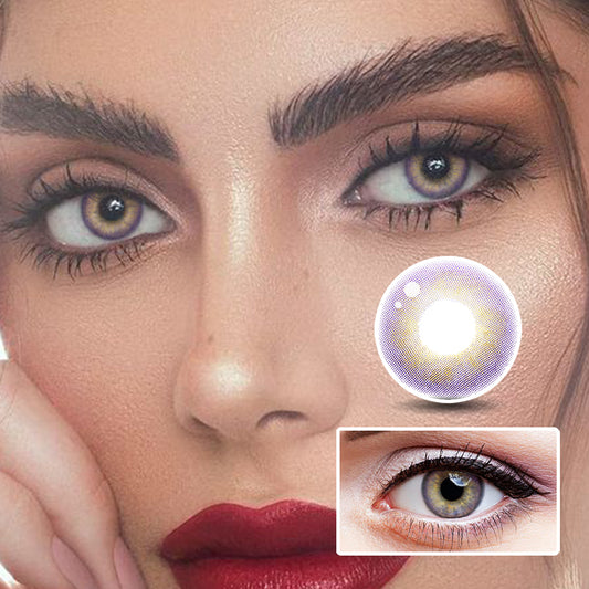 Raspberry Purple colored contact lenses