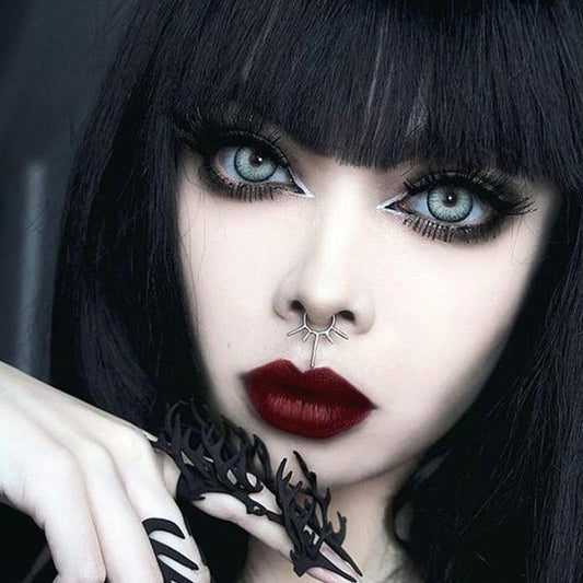 cosplay big eyes light gray (12 months) colored contact lenses